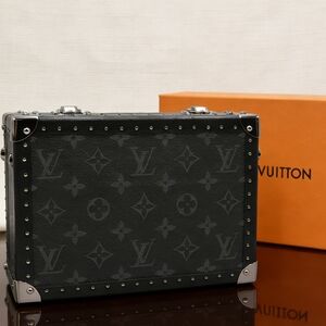 Louis Vuitton Clutch Box Monogram Eclipse Canvas